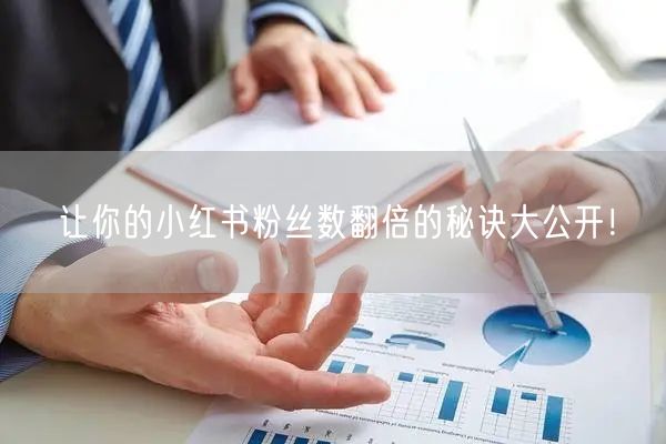 让你的小红书粉丝数翻倍的秘诀大公开！