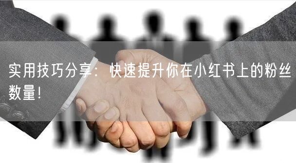 实用技巧分享：快速提升你在小红书上的粉丝数量！
