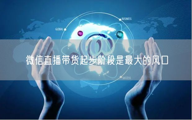 微信直播带货起步阶段是最大的风口